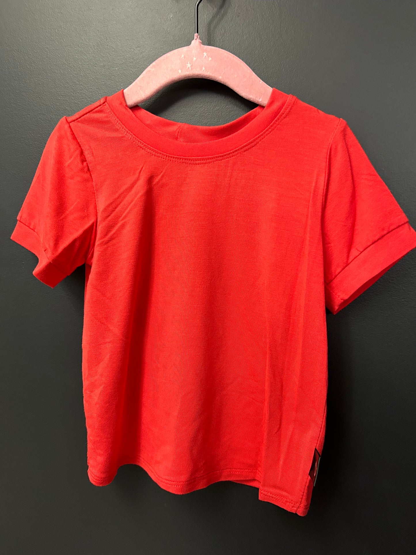 12-36 mois t-shirt rouge (sans bande de taille )