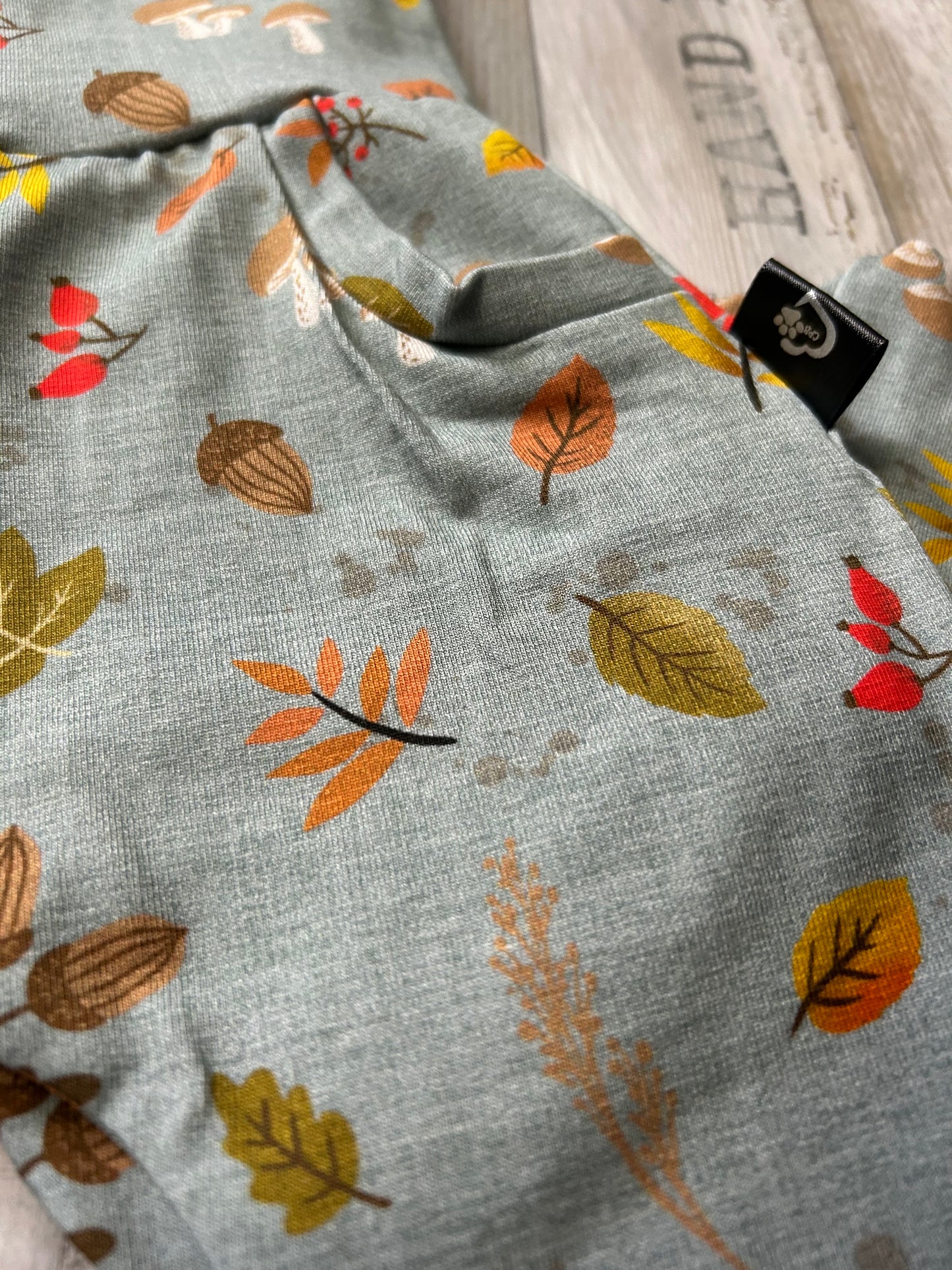 pantalon évolutif feuille d'automne 3-12 mois