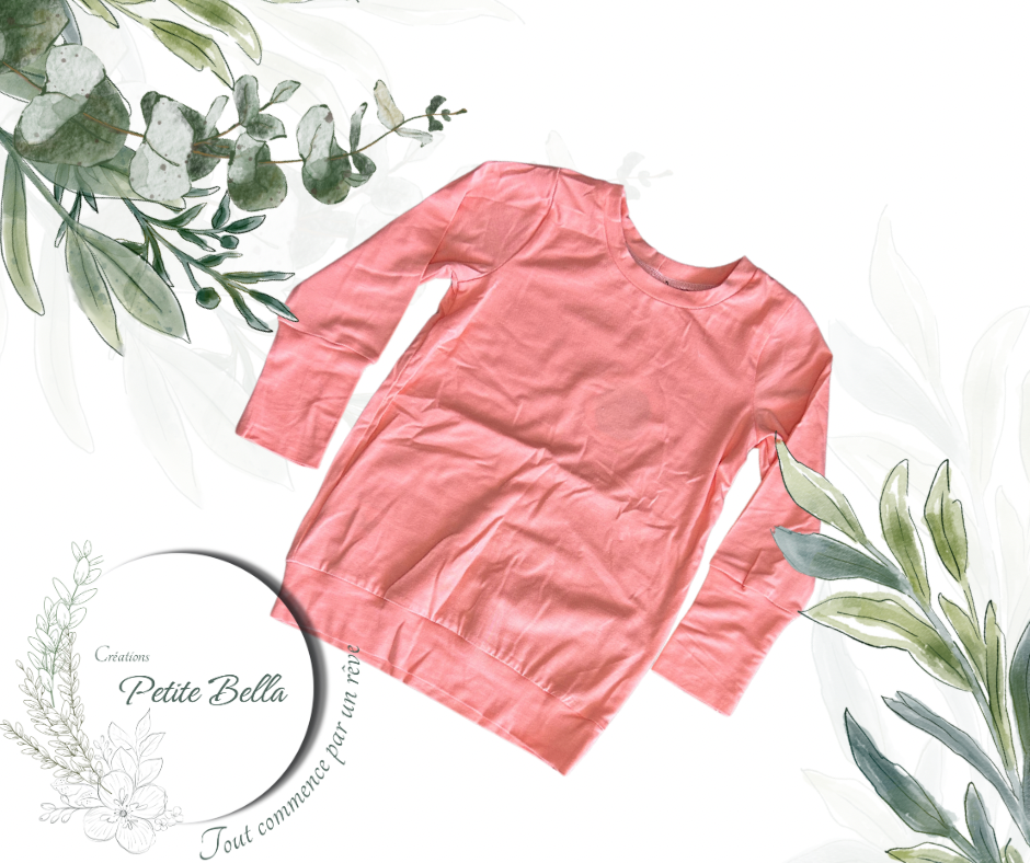 Tunique bambou corail