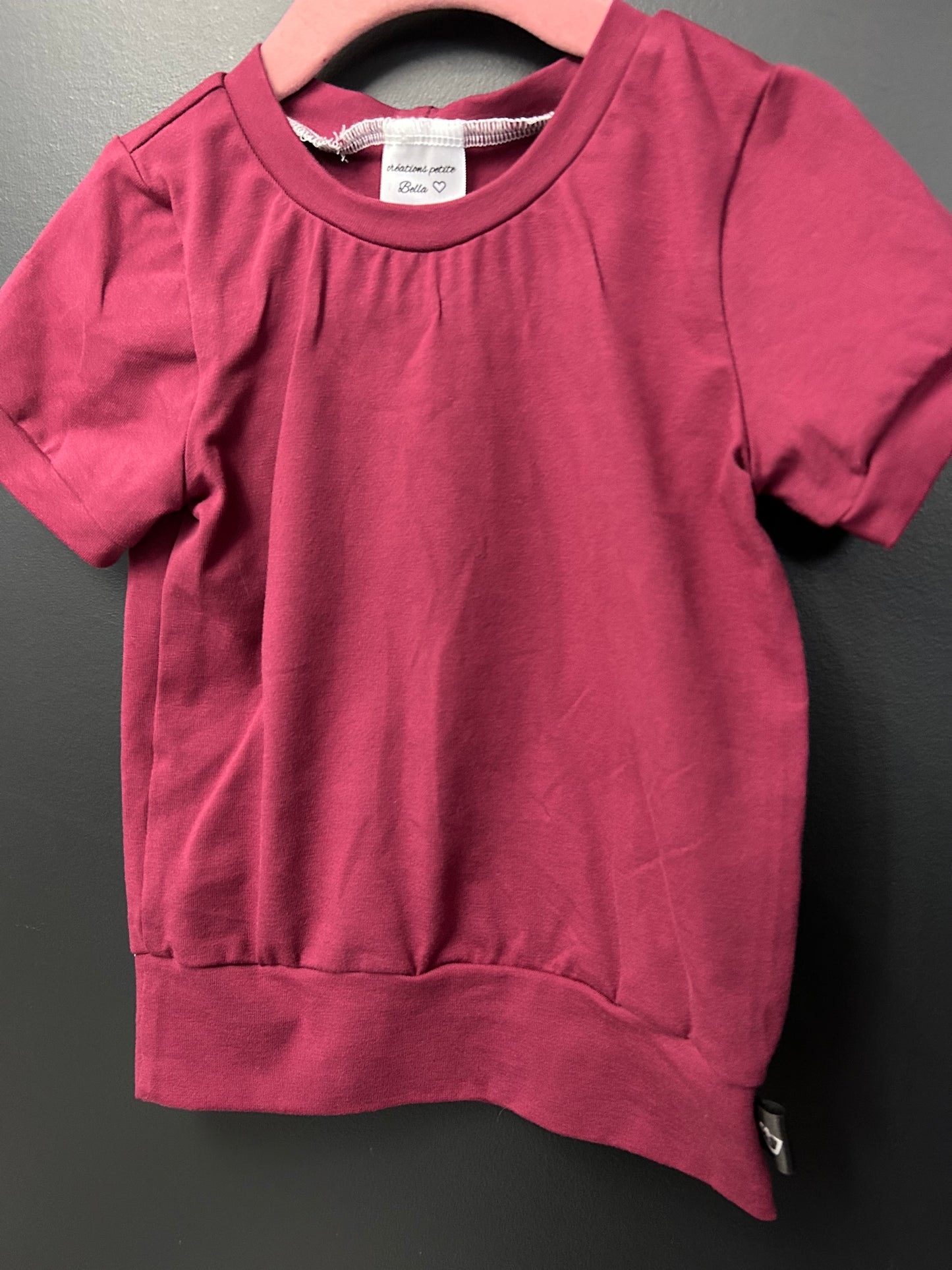 Le basique chandail 12-36 mois framboise