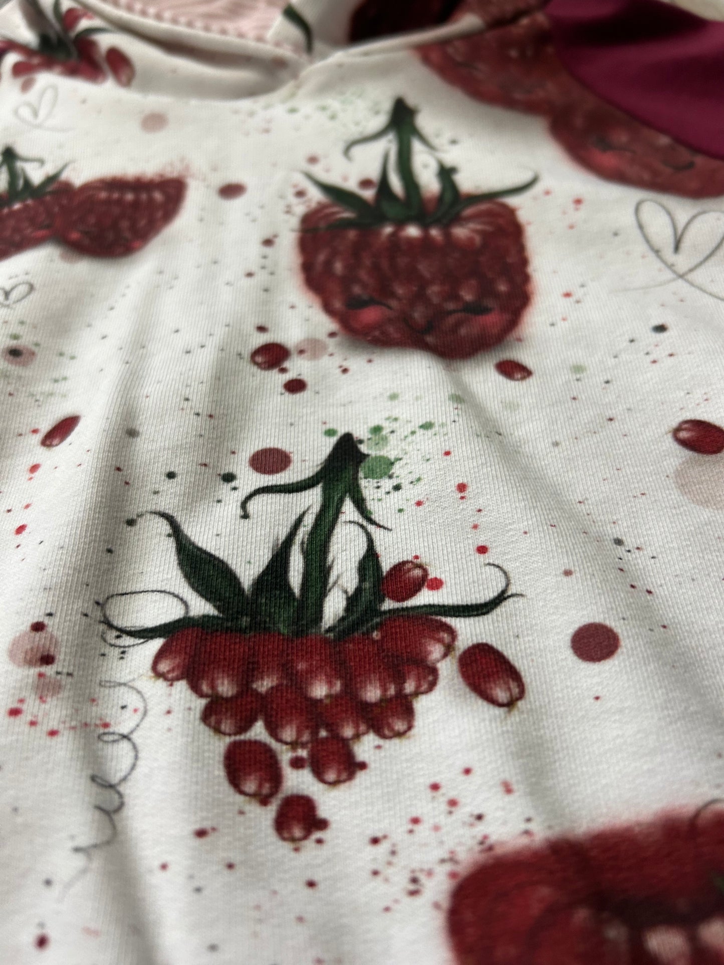 Hoodie évolutif 3-12 mois framboise