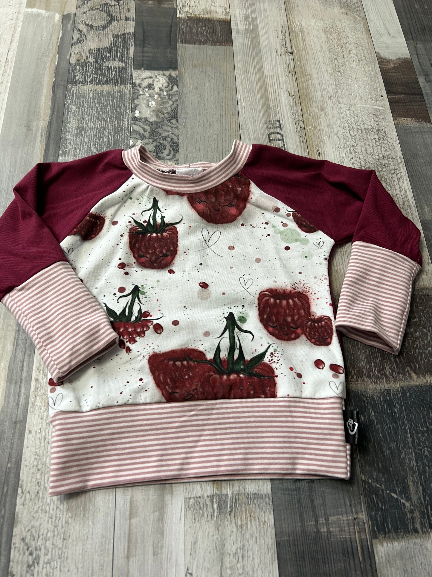 Crewneck évolutif 3-12 mois framboise