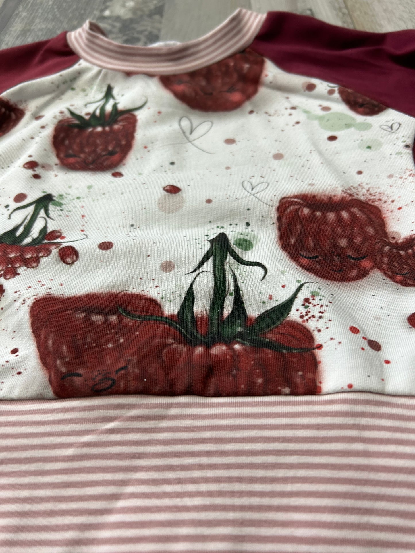 Crewneck évolutif 3-12 mois framboise
