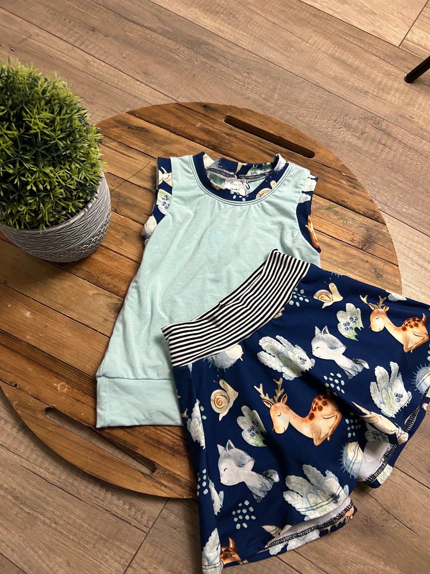 Ensemble évolutive jupe/short et camisole
