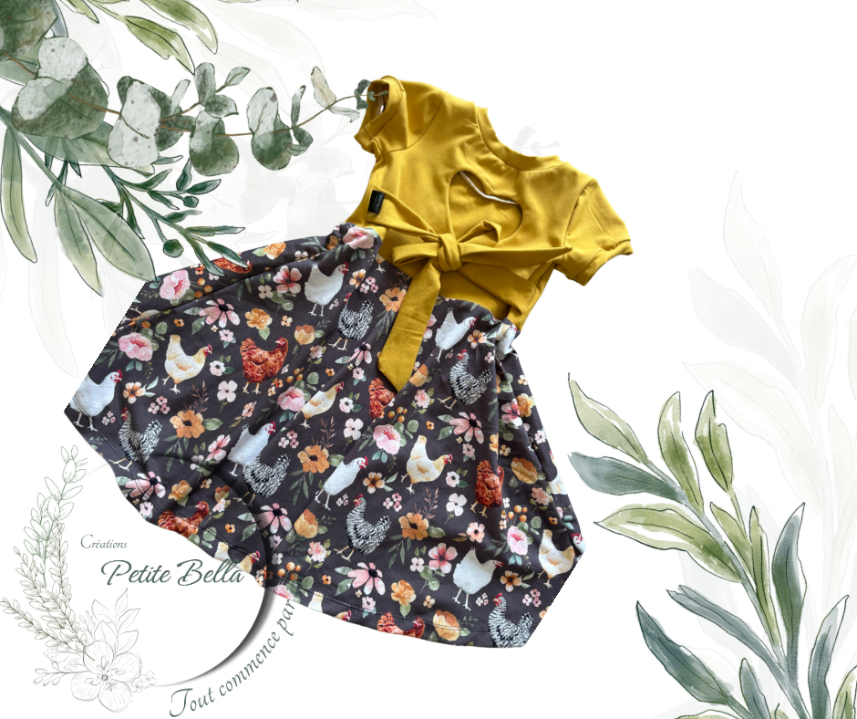 Robe Océane poule 4-7 ans