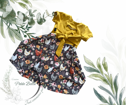 Robe Océane poule 4-7 ans